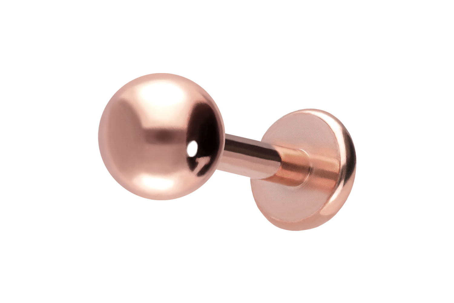 Titan Labret Piercing mit Push Fit